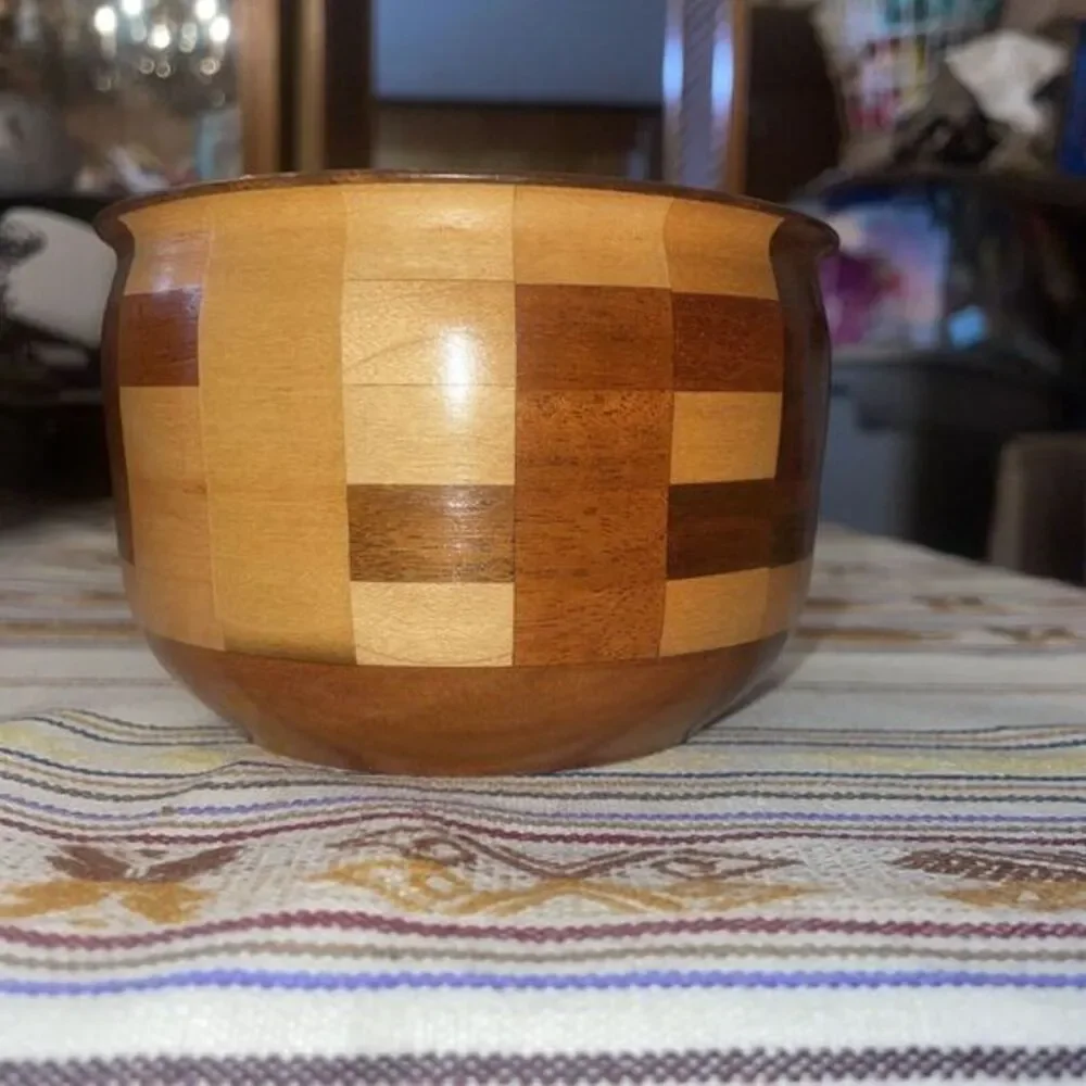Vintage Natural Wooden‎ Patchwork Inlay 5x3